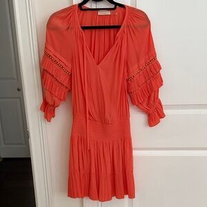 Ramy Brook Vibrant Orange Mini Dress